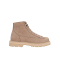 Boots lacets nubuck beige