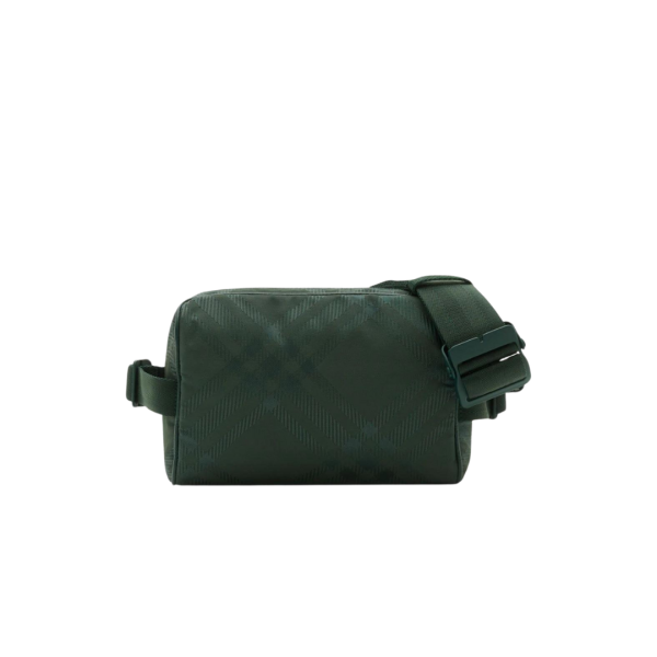 sac bandoulière BURBERRY carreaux jacquard nylon kaki