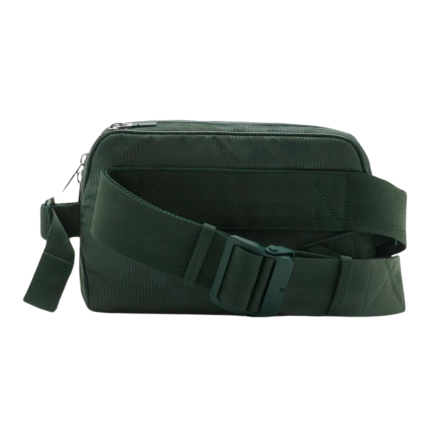 sac bandoulière BURBERRY carreaux jacquard nylon kaki