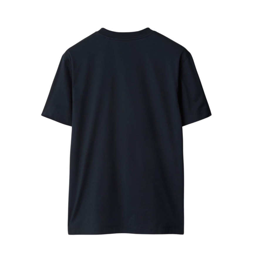 T-shirt manche courte BURBERRY jersey coton bleu marine broderie chevalier bleu