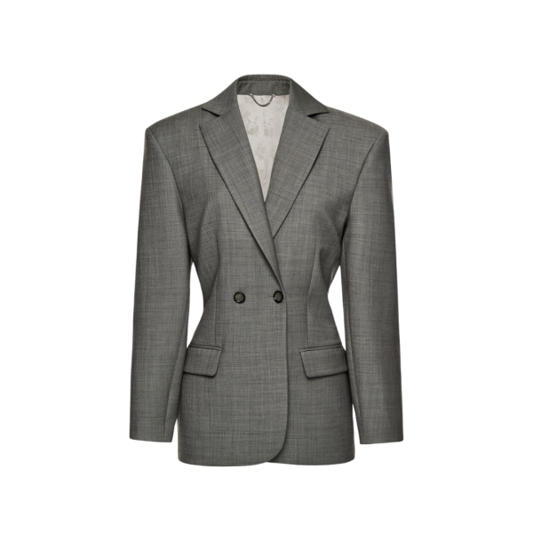 Blazer oversize MAGDA BUTRYM coupe cintrée laine gris