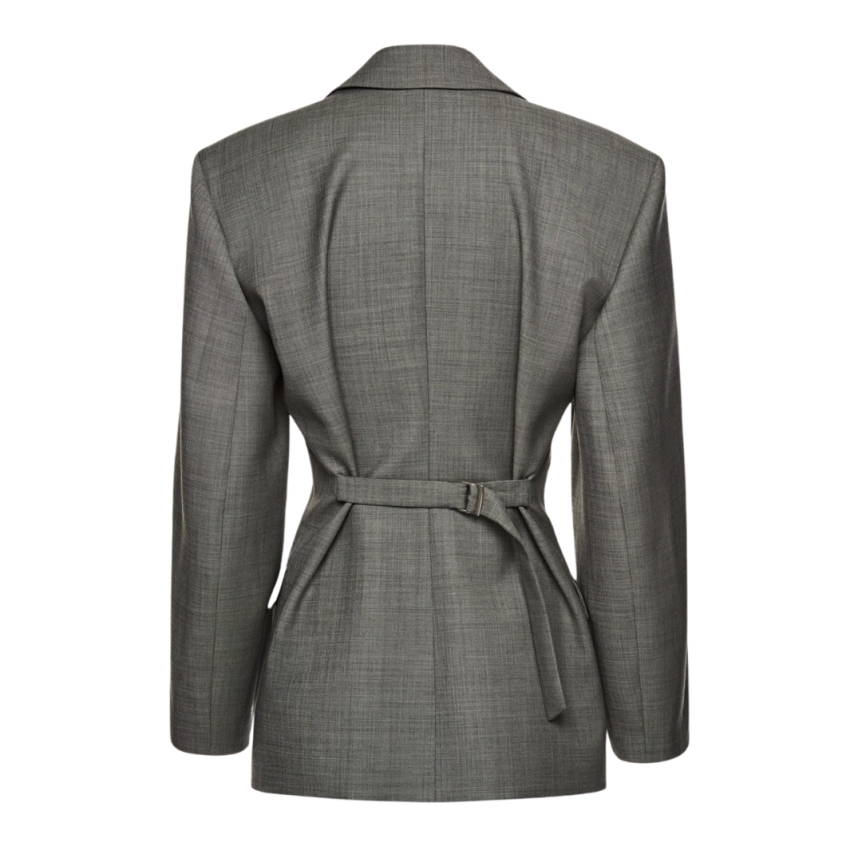 Blazer oversize MAGDA BUTRYM coupe cintrée laine gris