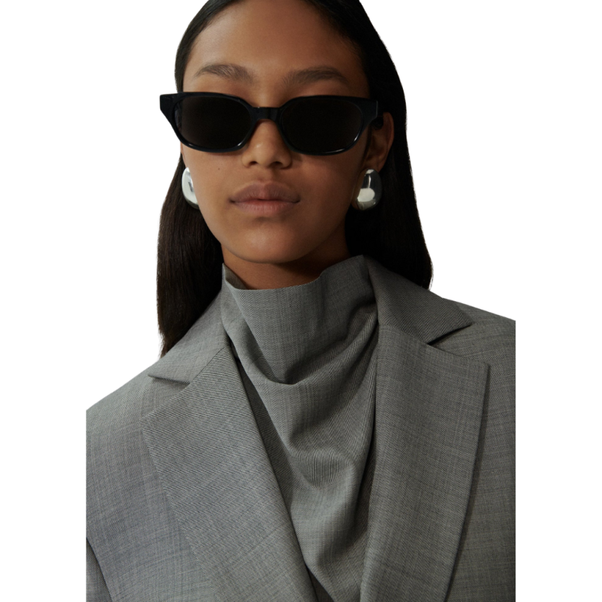 Blazer oversize MAGDA BUTRYM coupe cintrée laine gris