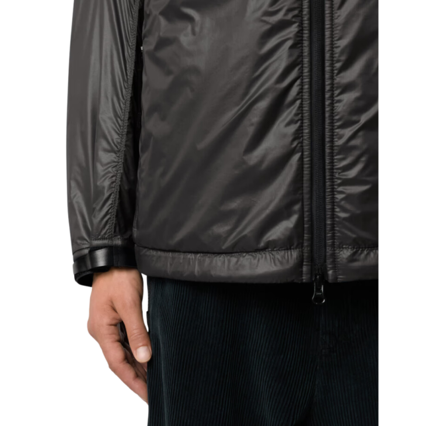 Blouson à capuche STONE ISLAND nylon recyclé noir Pertex