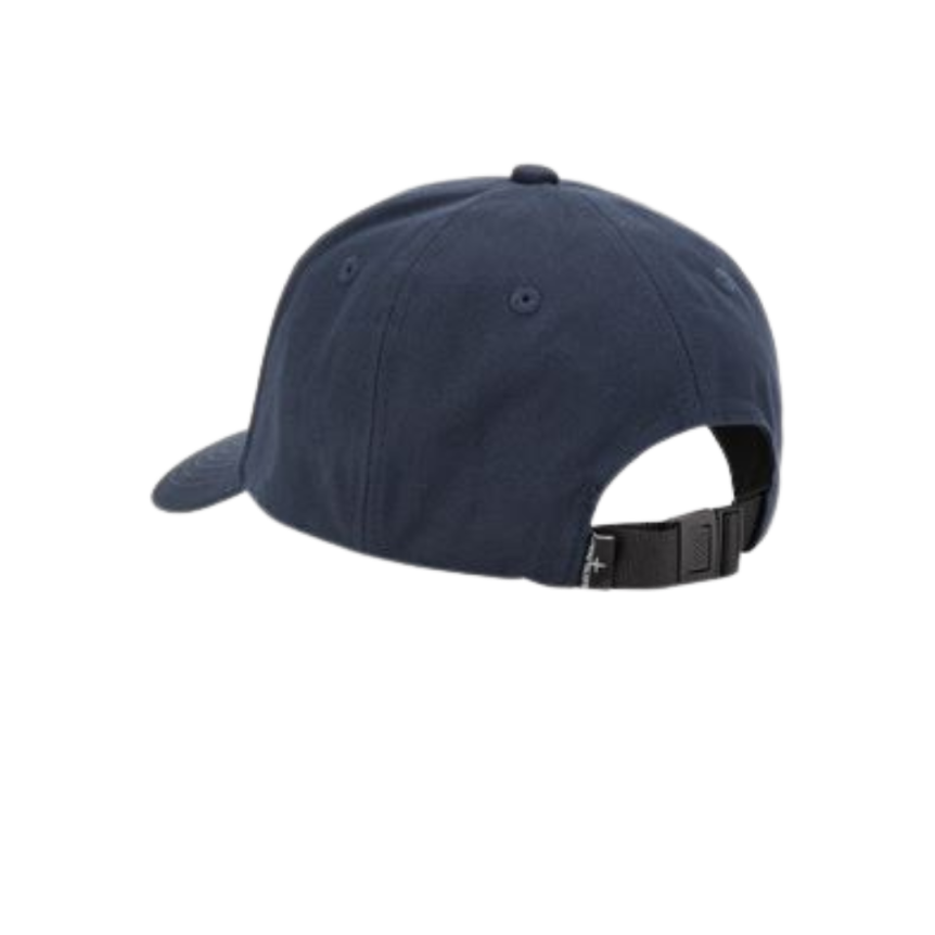Casquette baseball STONE ISLAND coton bleu marine logo brodé
