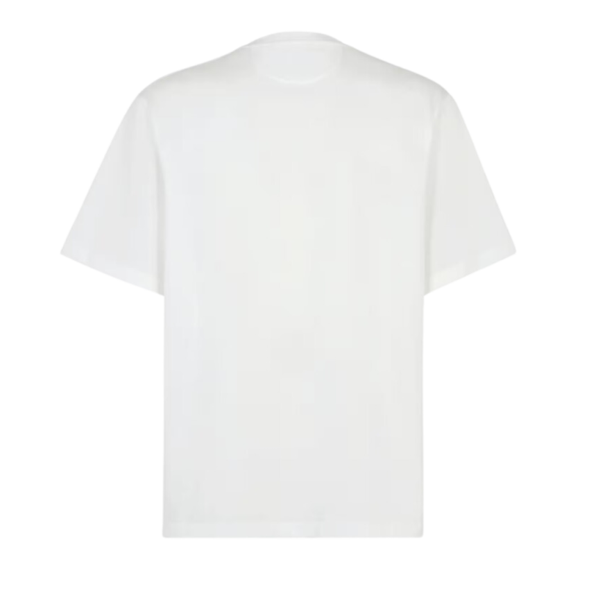 T-shirt FENDI coupe skateur coton blanc poche poitrine zippée Fendi O’Lock