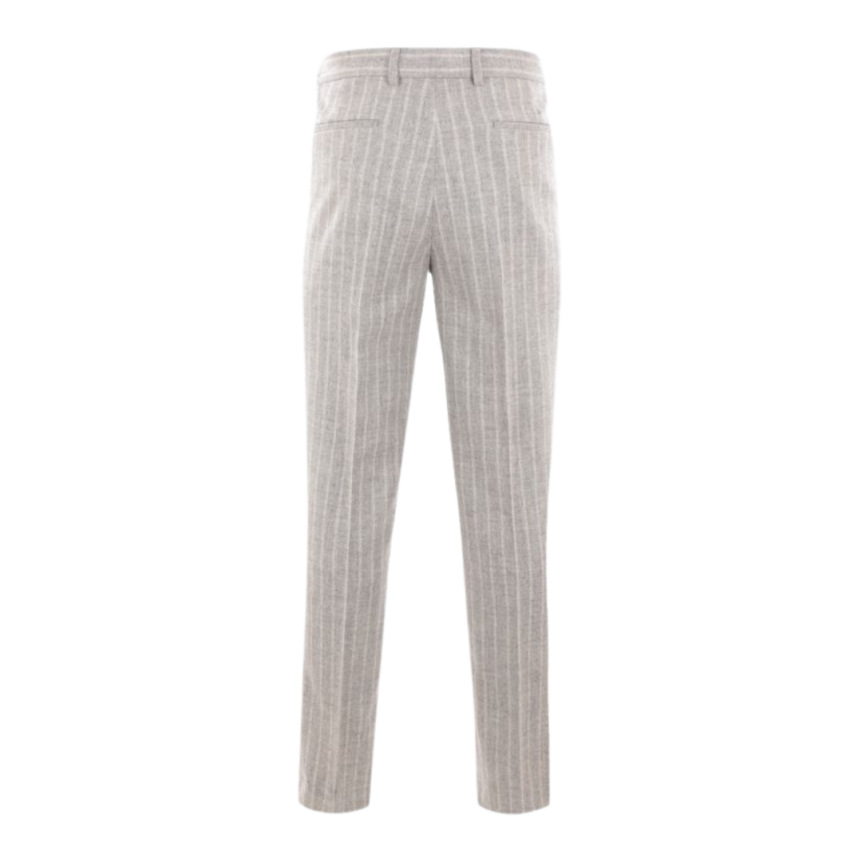 Costume BRUNELLO CUCINELLI à rayures Tennis laine alpaga gris clair