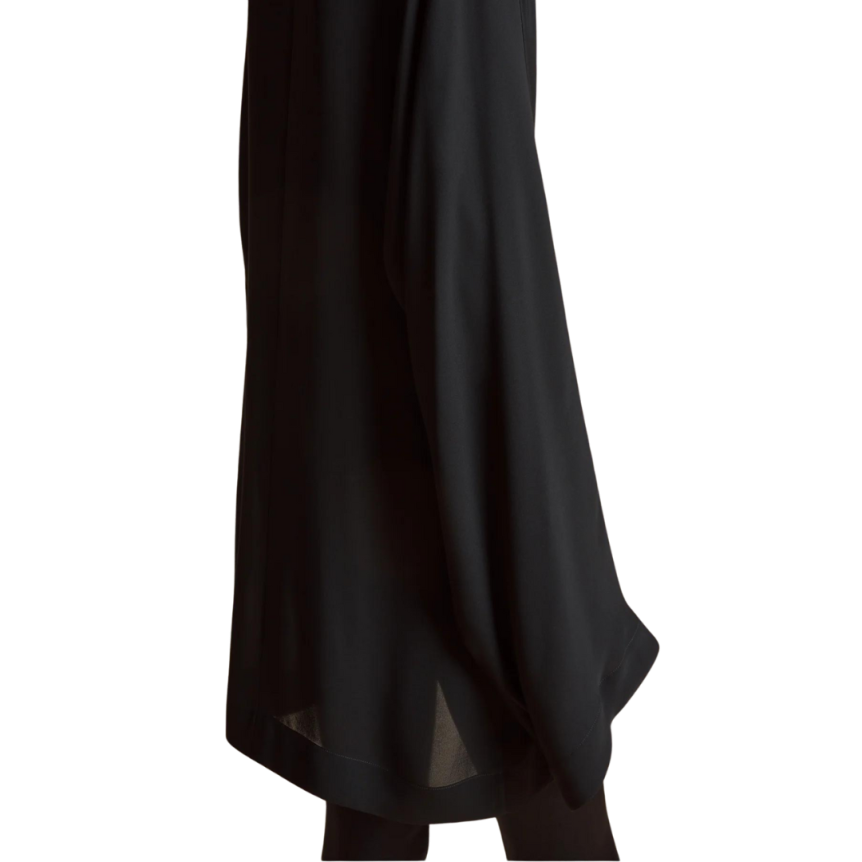 Robe KHAITE Mehna liquette soie crêpe Georgette noir lien cravate