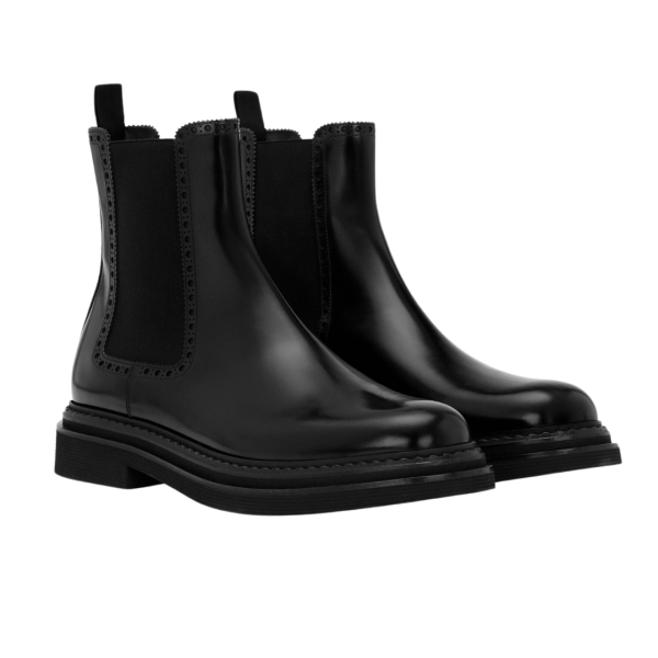Bottines Boots DOLCE & GABBANA Day Classic cuir veau brossé noir