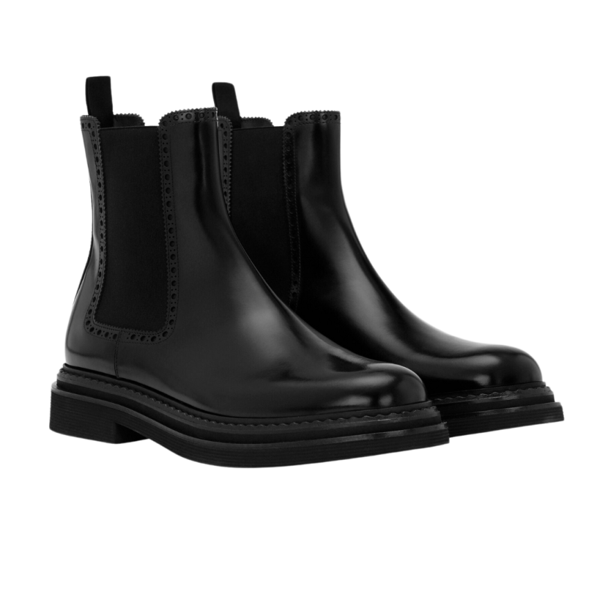 Bottines Boots DOLCE & GABBANA Day Classic cuir veau brossé noir