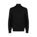 Pull col roulé cachemire noir