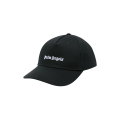 casquette coton sergé noir broderie logo blanc