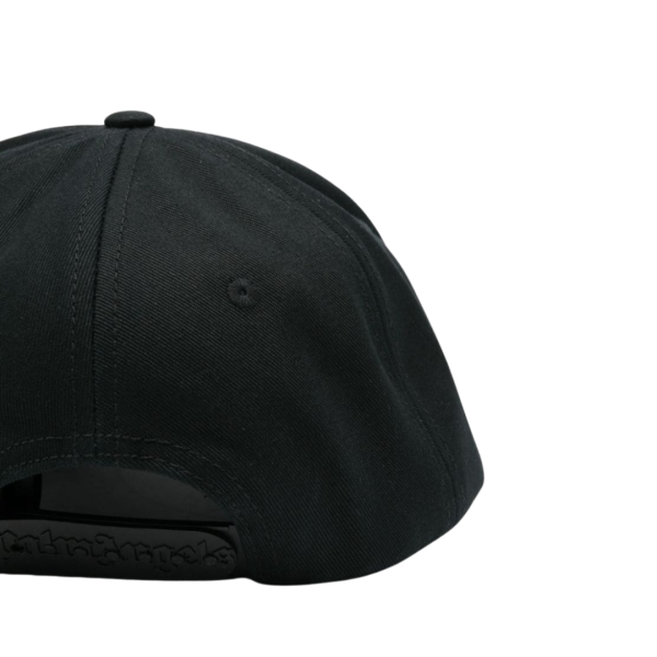 casquette PALM ANGELS  coton sergé noir broderie logo blanc