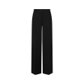 Pantalon évasé Black Sicily gabardine laine vierge noir