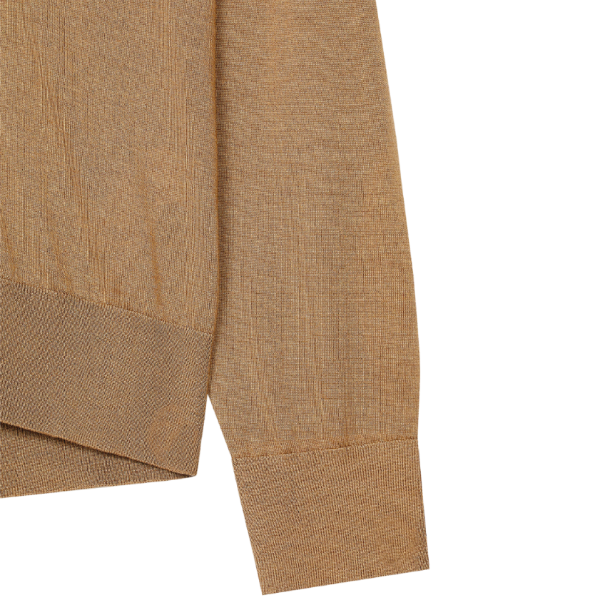 Pull col roulé DOLCE & GABBANA en cachemire et soie camel