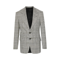 Veste Blazer laine mélangée carreaux Prince de Galles