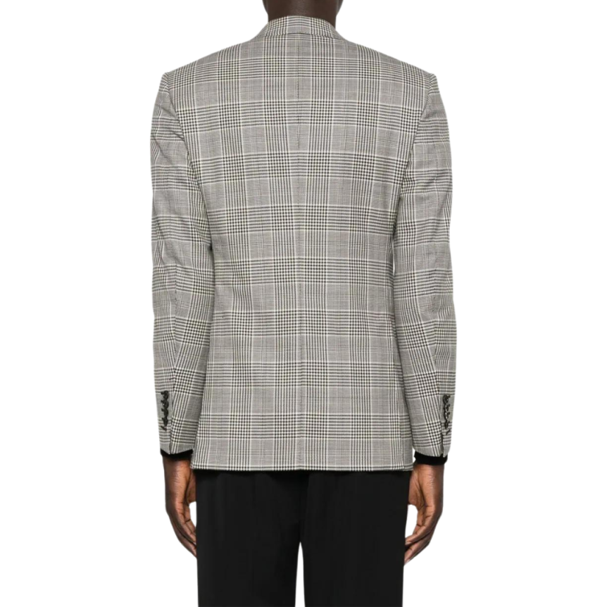 Veste Blazer TOM FORD laine mélangée carreaux Prince de Galles