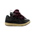 Sneakers Curb daim gris anthracite lacets prune