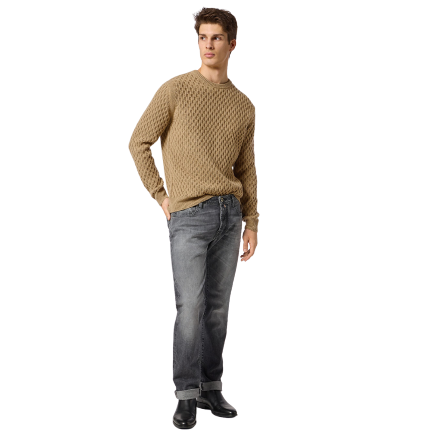 Jean slim régulier JACOB COHEN Bard édition limitée coton gris delavé