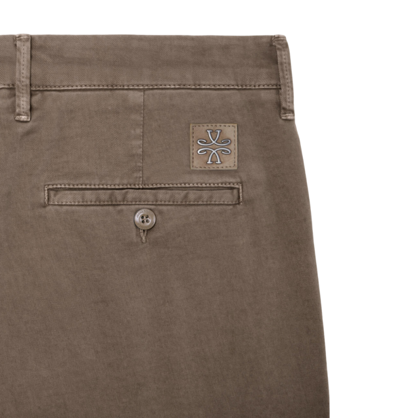 Pantalon chino slim JACOB COHEN Bobby coton marron