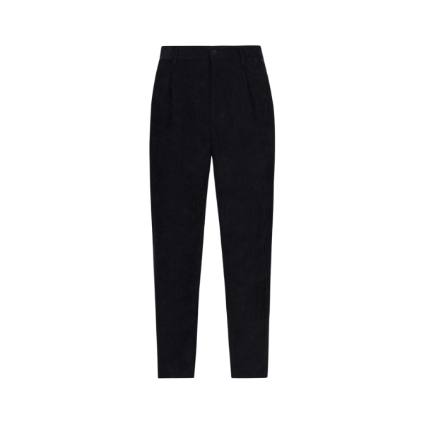 Pantalon DOLCE & GABBANA coton velours côtelé noir Réédition