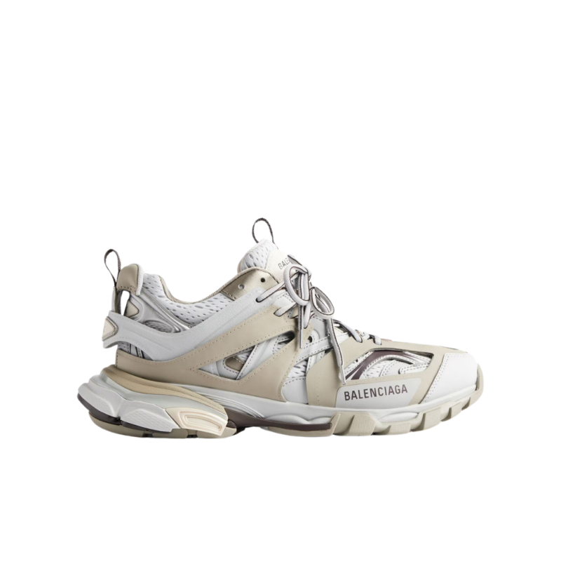 Baskets BALENCIAGA Track Gris Beige Clair Maille Degradee