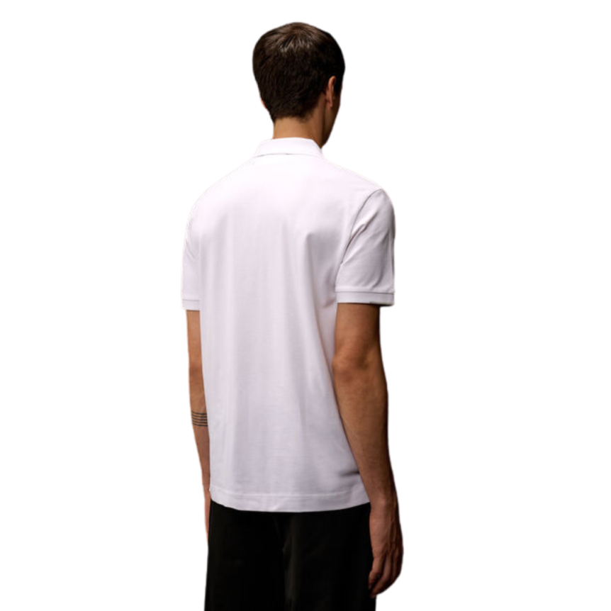 Polo CP COMPANY piqué de coton blanc Metropolis Série