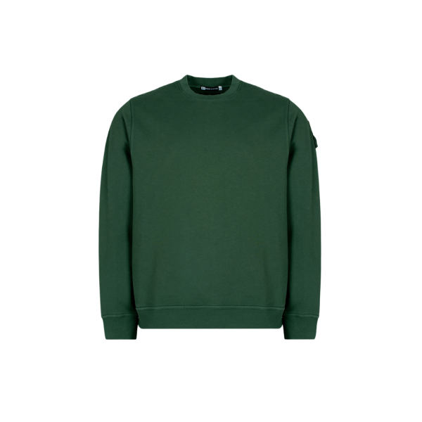 ST-95 Sweat-shirt col rond coton vert