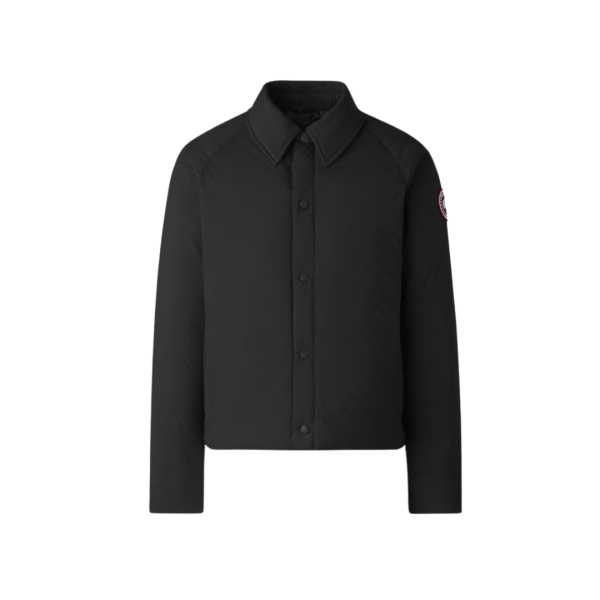 Veste CANADA GOOSE Lodge Coach nylon noir fermeture pressions