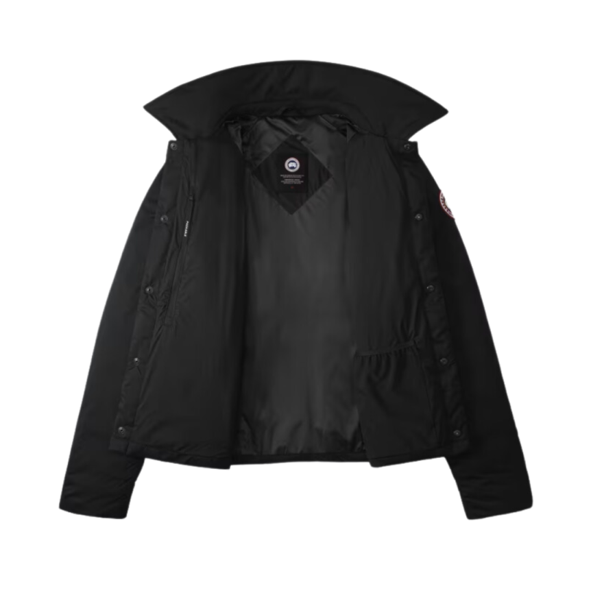 Veste CANADA GOOSE Lodge Coach nylon noir fermeture pressions