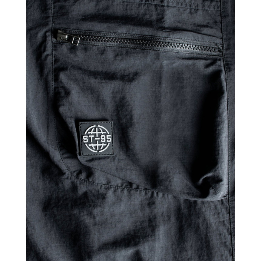 Pantalon ST-95 Carico cargo polyamide recyclé noir logo poche