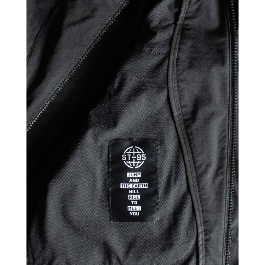Coupe Vent veste zippée ST-95 Cavor nylon recyclé noir