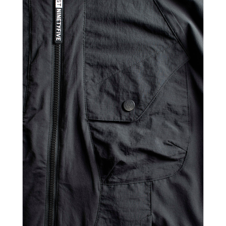 Coupe Vent veste zippée ST-95 Cavor nylon recyclé noir