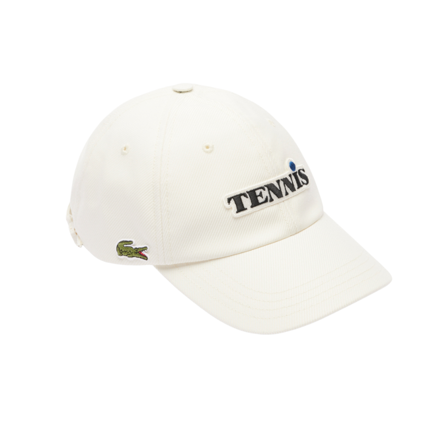 Fashion Show LACOSTE Casquette laine mélangée blanc patch Tennis