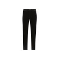 Pantalon de smoking classique coton velours lisse noir