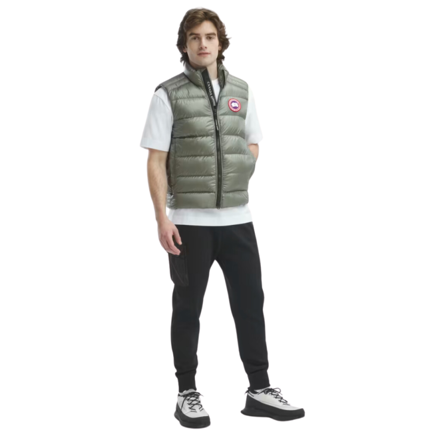 Gilet sans manches CANADA GOOSE Crofton doudoune nylon kaki