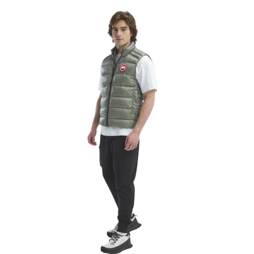 Gilet sans manches CANADA GOOSE Crofton doudoune nylon kaki