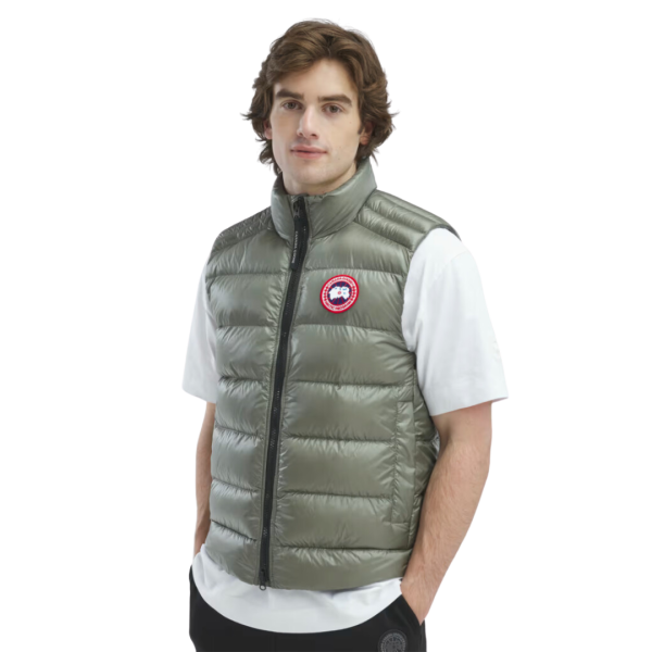 Gilet sans manches CANADA GOOSE Crofton doudoune nylon kaki