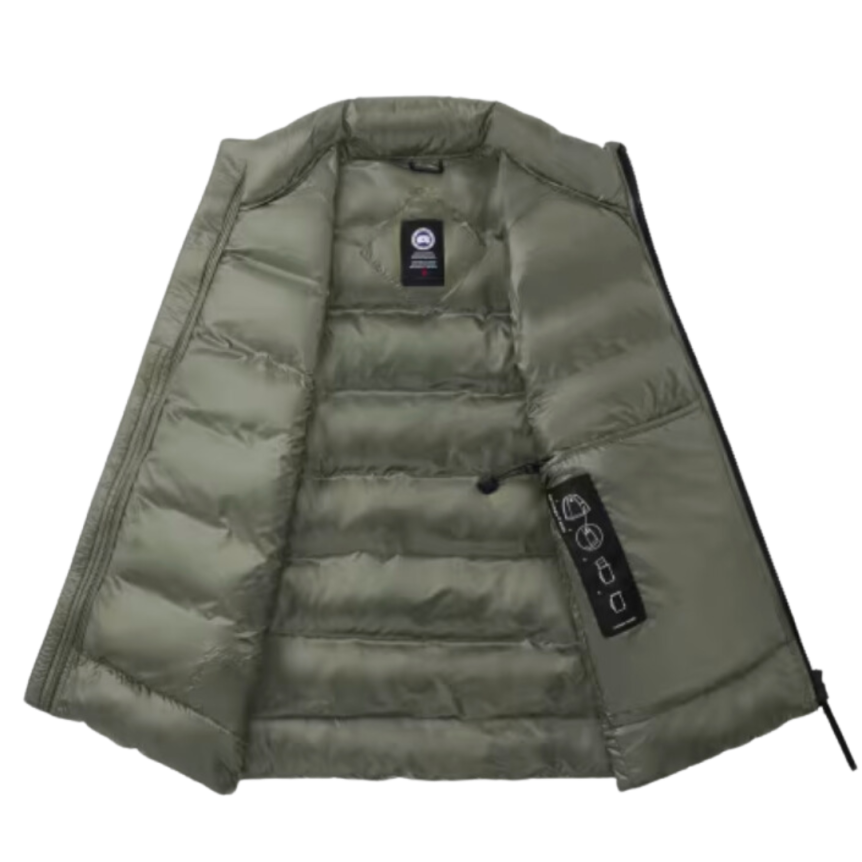 Gilet sans manches CANADA GOOSE Crofton doudoune nylon kaki