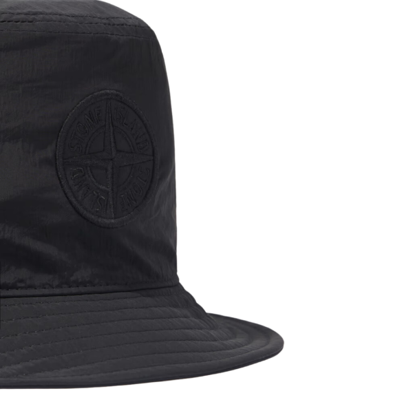 Bob STONE ISLAND nylon métal irisé noir patch logo