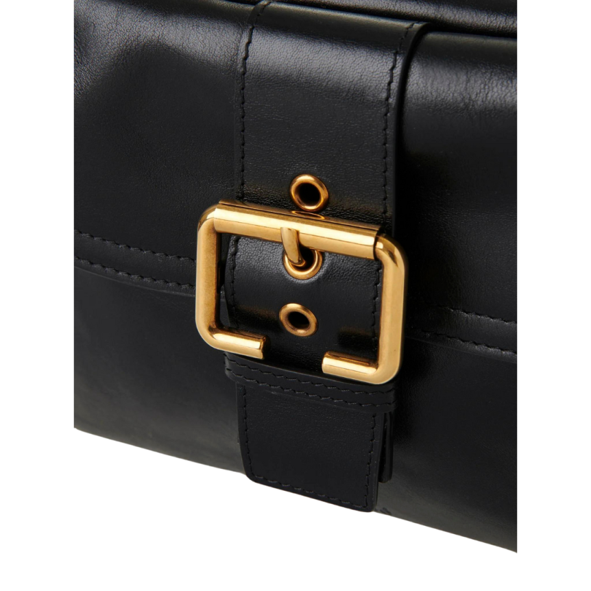 Camera bag Sac porté épaule CHLOE cuir buffle brillant noir