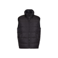 Gilet réversible nylon bleu marine motif logo ton sur ton