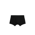 Boxer coton biologique noir logo cœur