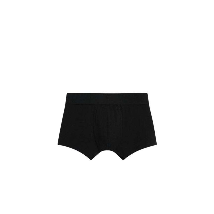 AMI PARIS Boxer coton biologique noir logo cœur