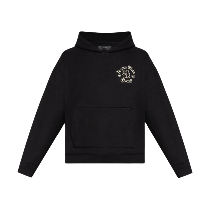 Sweat-shirt capuche AMIRI Dreamteam hoodie coton noir
