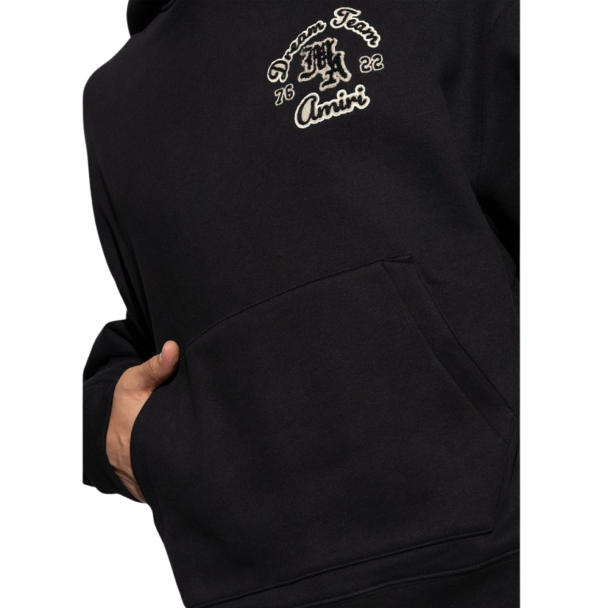 Sweat-shirt capuche AMIRI Dreamteam hoodie coton noir
