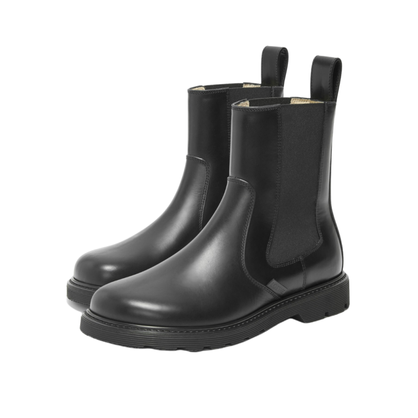 Bottine Chelsea LOEWE Blaze cuir veau pull-up noir