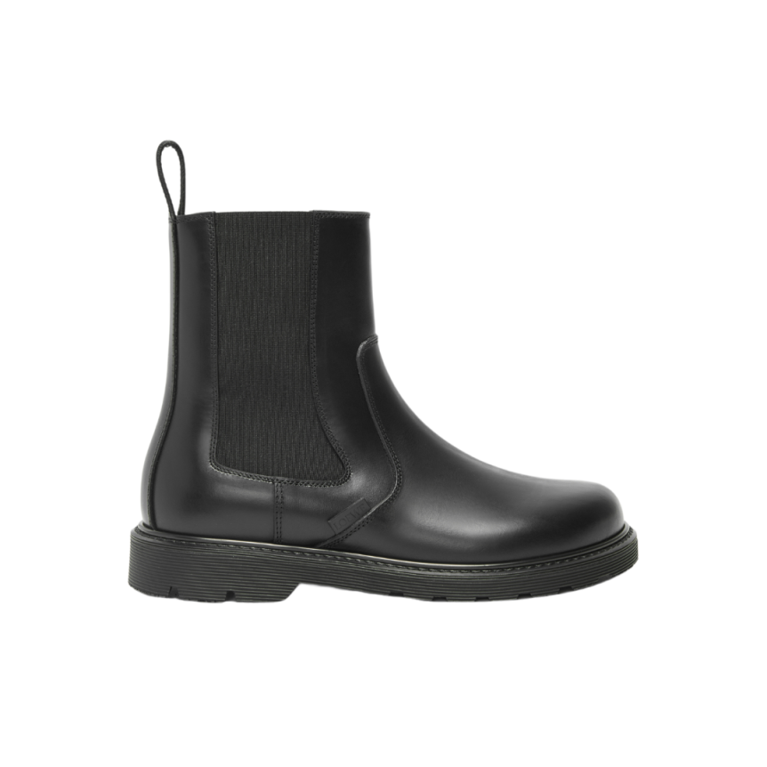 Bottine Chelsea LOEWE Blaze cuir veau pull-up noir