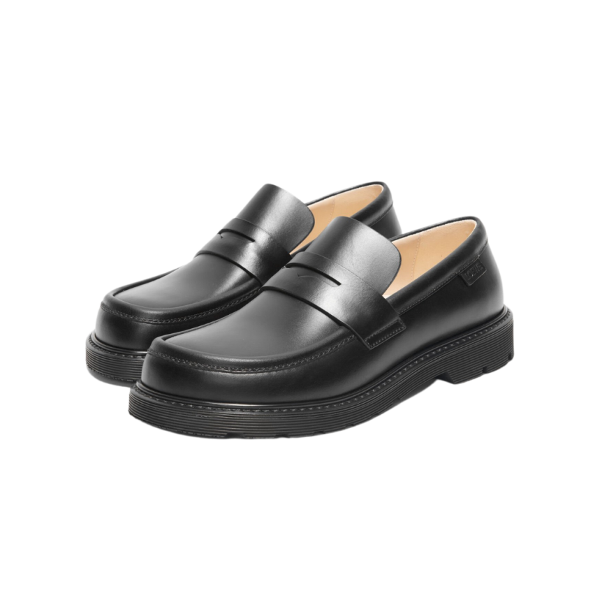 Mocassin LOEWE Blaze cuir veau pull-up noir