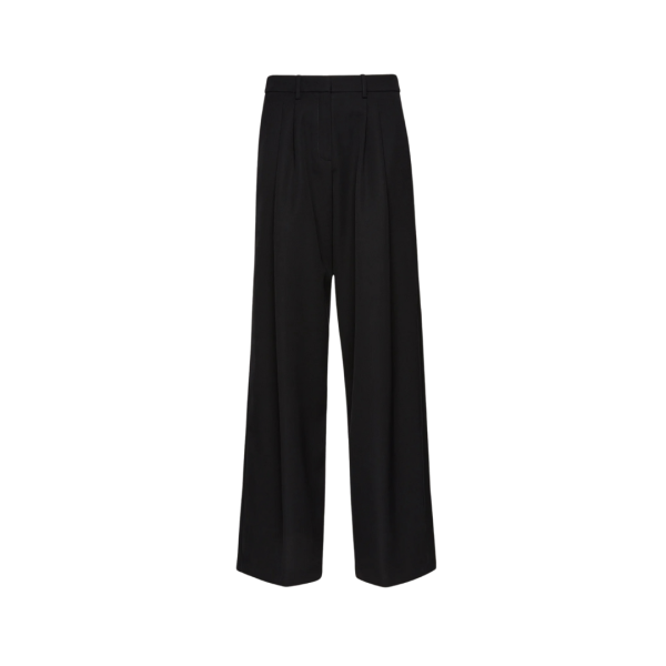 Pantalon tailleur MAGDA BUTRYM ample droit laine noire